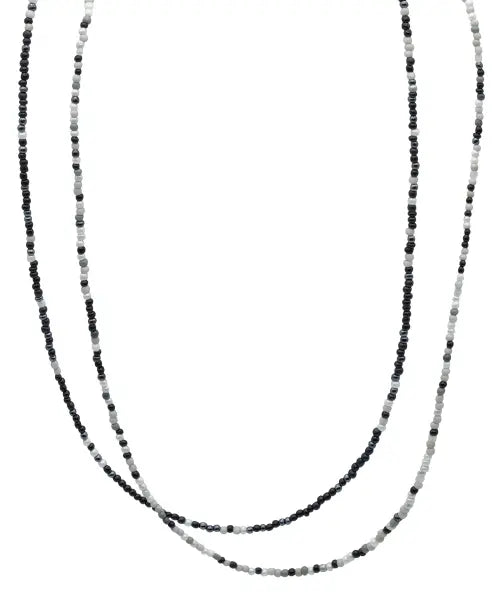 [IAMJ] Mono Beads Necklace_Mix (2types) / 모노 비즈 목걸이_Mix (2types)