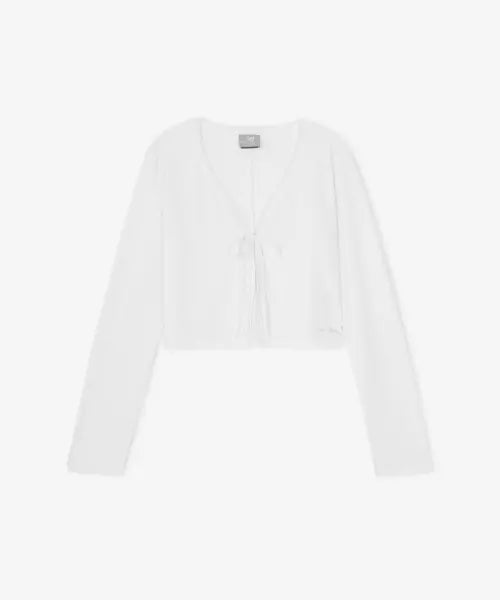 [NEW BALANCE] WOMEN Ribbed Cardigan (WHITE) / NBMDG3W612 / WOMEN 골지 가디건 (WHITE)