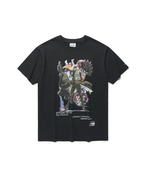 [NICEGHOSTCLUB] JOJOs STARDUST CRUSADERS JOTARO POSTER TEE_BLACK(NG2GMUT501E)