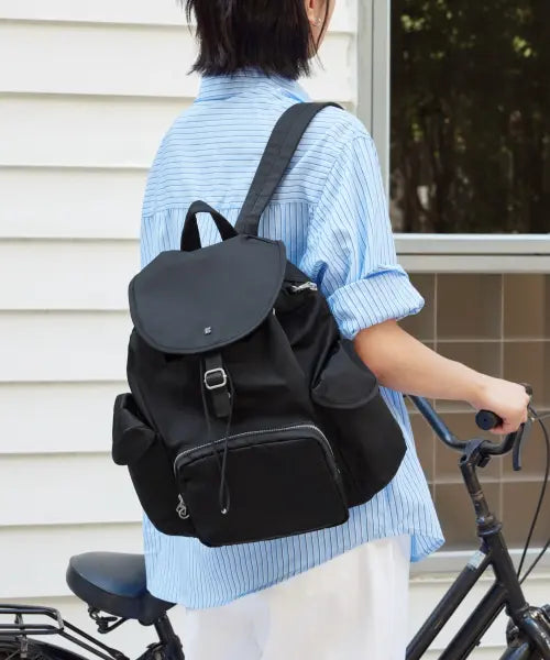 [BRANDEN] Safe Days Backpack (Jet Black) / 세이프 데이즈 백팩 (제트 블랙)