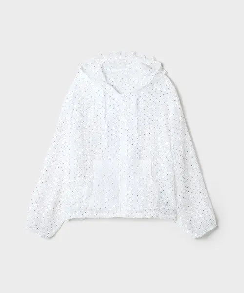 [SPAO] Polka Dot Hooded Windbreaker / 도트 후드 윈드브레이커 (SPJJG24G91 RE)_SPJJG37G90