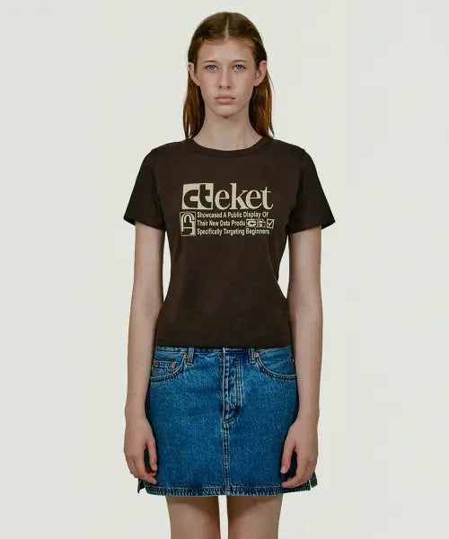 [TEKET] Plan Women Tee Brown