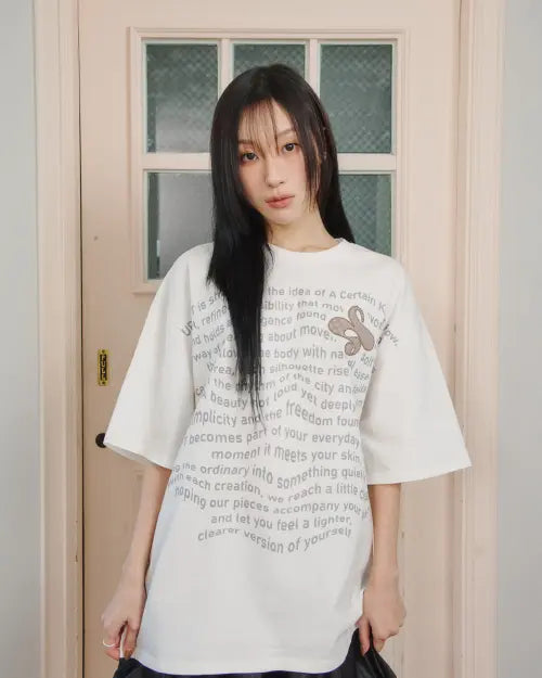 [UPDRAFT] Updraft Oversized Artwork T-shirts [White]