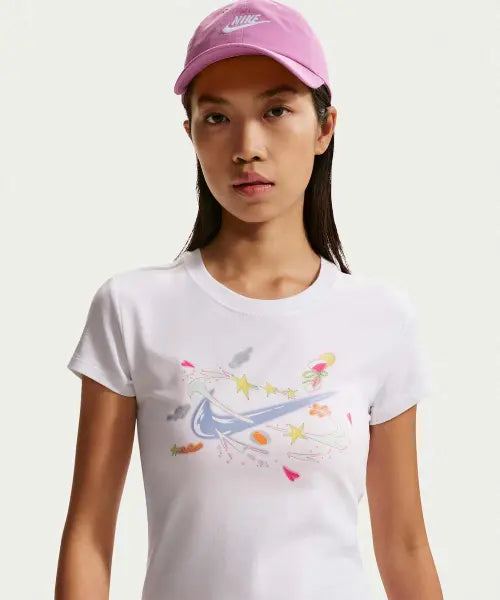 [NIKE] W NSW NK CHLL KNT MD CRP - WHITE / 스포츠웨어 칠 니트 티셔츠 W - 화이트 / IR7562-100