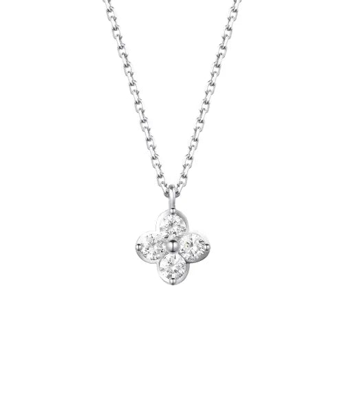 [STONEHENGE] Silver Wrap Diamond Necklace SA26B43F / 실버 랩다이아 목걸이 SA26B43F