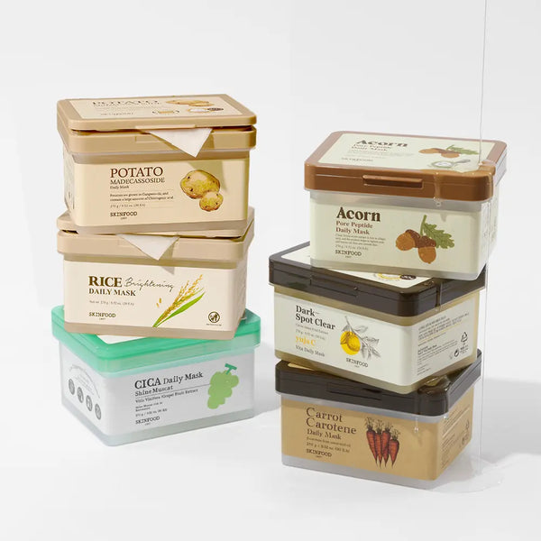 [skinfood] SKINFOOD Daily Mask Sheet 30 Count (6 Types) / [5분 마스크팩] 스킨푸드 데일리 마스크 30매 6종