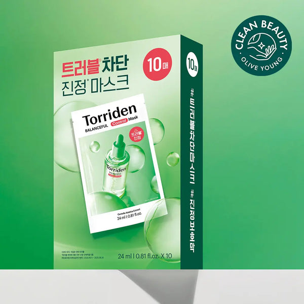 [Torriden] Torriden Balanceful Cica Control Mask 10ea / [NEW] 토리든 밸런스풀 시카 컨트롤 마스크 10매