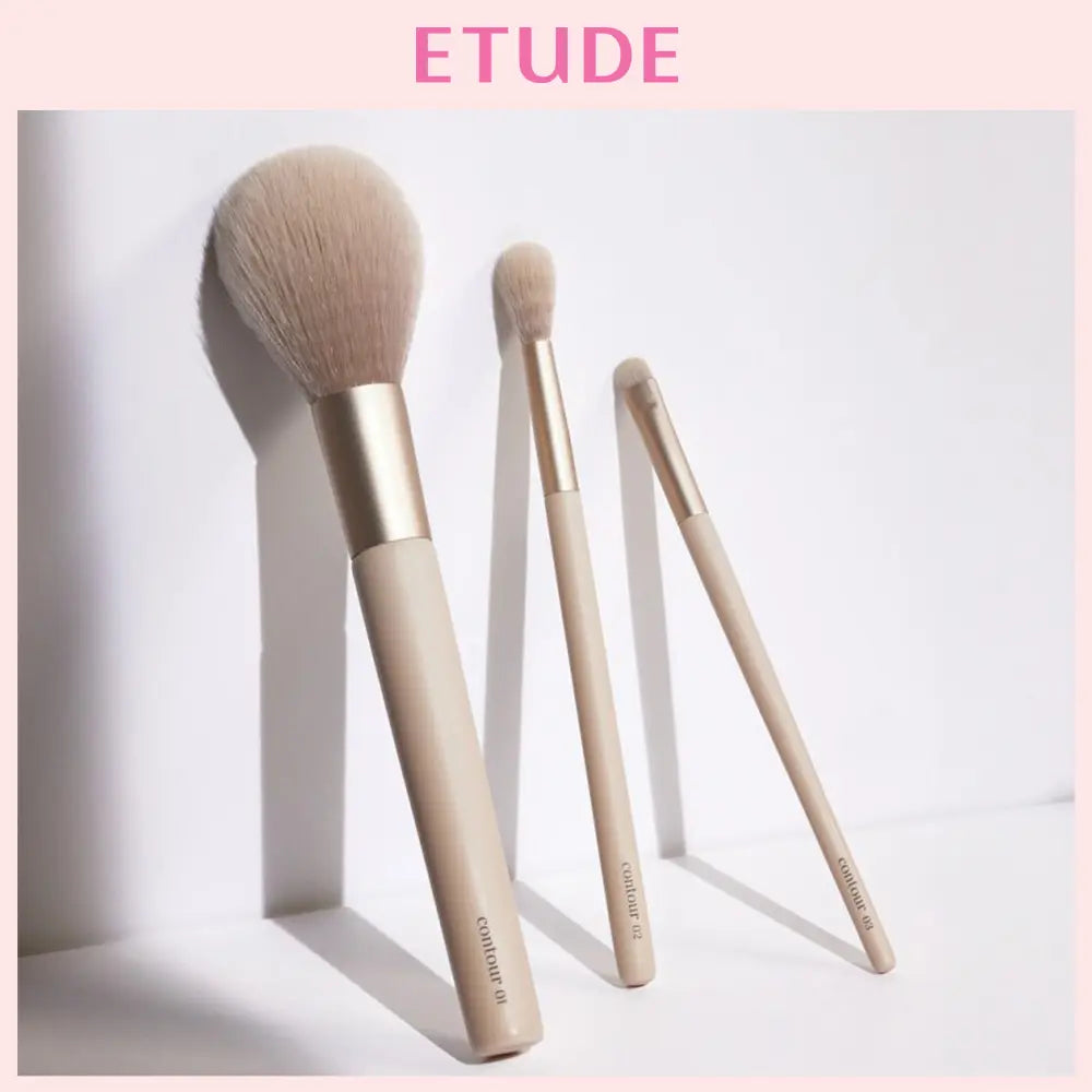 [Etude] Etude House Shadow Shading Brush Set (3 types: Eye, Nose, Chin) / [조효진 개발] 에뛰드 그림자 쉐딩 브러쉬 3종 (눈,코,턱)
