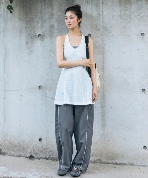 [MIXXO] Piping Wide Pants / 파이핑 와이드 팬츠_MIWTCG703C