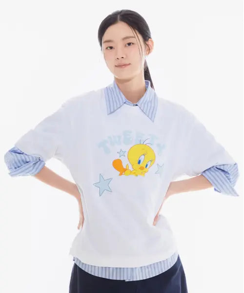 [SPAO] Tweety Short Sleeve T-Shirt / [트위티] 반팔 티셔츠_SPRLG25U13