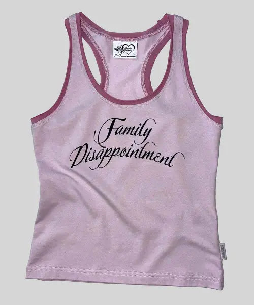 [SCULPTOR] Family Disappointment Tank Top Pink