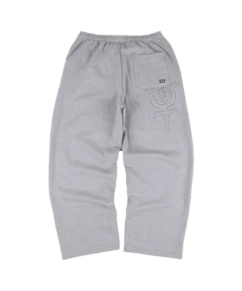 [ERTR] Emanate Logo Jogger Pants - Melange Grey / [논기모] Emanate Logo Jogger Pants Melange Grey
