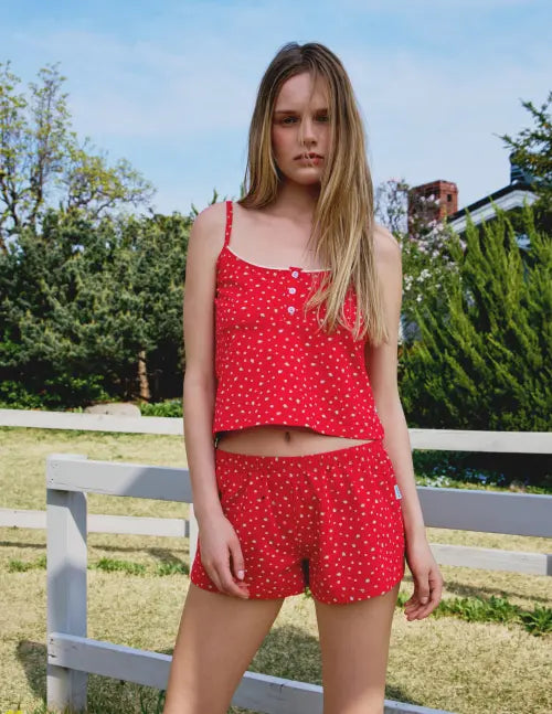 [DOROSIWA] Mellow Bloom Pajama Set_3 Colors / 멜로 블룸 파자마 세트_3colors
