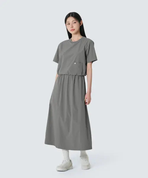 [SNOWPEAK APPAREL] Sintec Basic Dress (S26MWSOP31) Dark Gray / 씬테크 베이직 원피스 (S26MWSOP31) Dark Gray