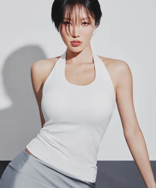 [COMFORTLAB] Ergofit Basic Halter Top (Built-in Bra) / 에르고핏 베이직 홀터탑 (브라일체형)