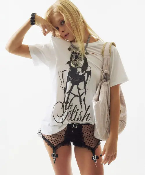 [SCULPTOR] Distressed Muse Tee White
