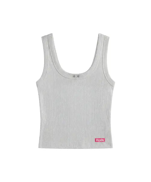 [PASION] Zella Sleeveless_ Gray / 젤라 슬리브리스 나시_그레이 Zella Sleeveless_ Gray