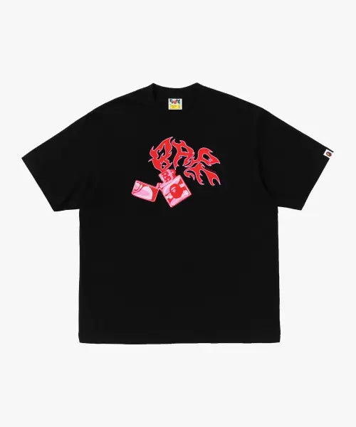 [BAPE] Bape Lighter Relaxed Fit T-Shirt (M) BLACK / 베이프 라이터 릴렉스트 핏 티셔츠(M) BLACK