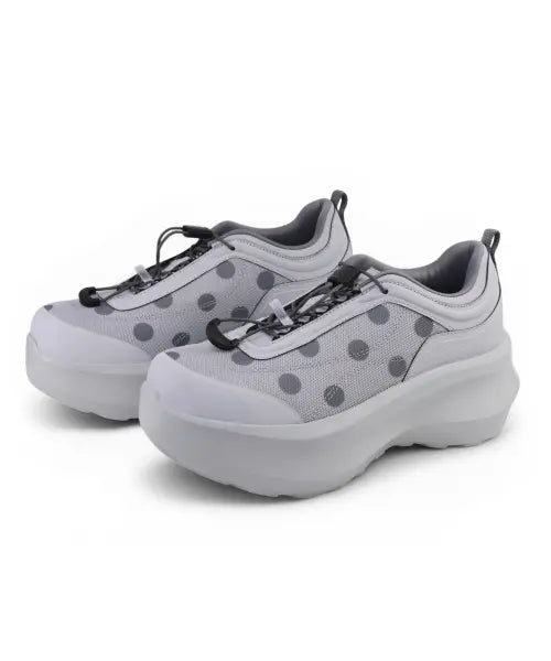 [YASE] Songe Songe x Yase Platform Dot Sneakers Light Gray / 송이송이x야세 플랫폼 도트 스니커즈 라이트 그레이