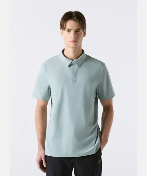 [DESCENTE] Dualis Woven Polo Short Sleeve T-shirt Mint / 듀얼리스 우븐 폴로 반팔 티셔츠 민트 SR221DPS44