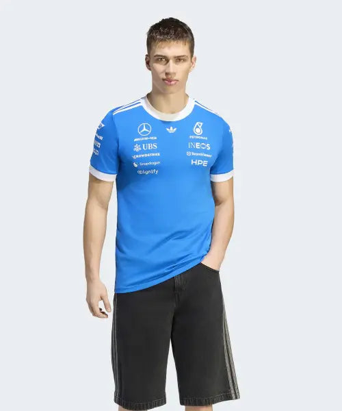 [ADIDAS] MER BW DRJ M        BLUBIR/WHITE / 메르세데스 AMG F1 팀 블루 원더 드라이버 저지 - 블루버드:화이트 / KW1660
