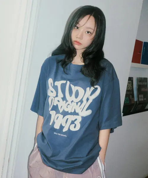 [1993STUDIO] Wave Studio Original Typo T-shirt (7 Colors) / 웨이브 스튜디오 오리지널 타이포 티셔츠 (7colors)