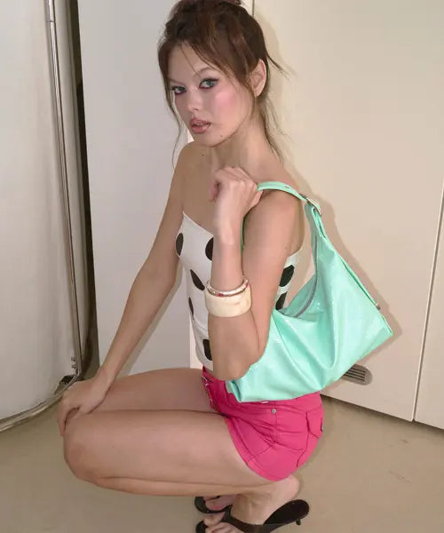 [SAND MUSEUM] CACTUS HOBO BAG MINI [Pearl Mint]
