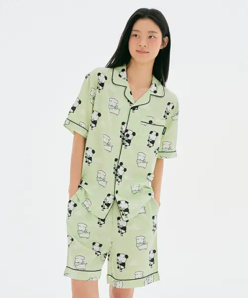 [SPAO] [GANADIE] Short Sleeve Pajama (GR)_SPPPG25U06 / [가나디] 반팔 파자마(GR)_SPPPG25U06