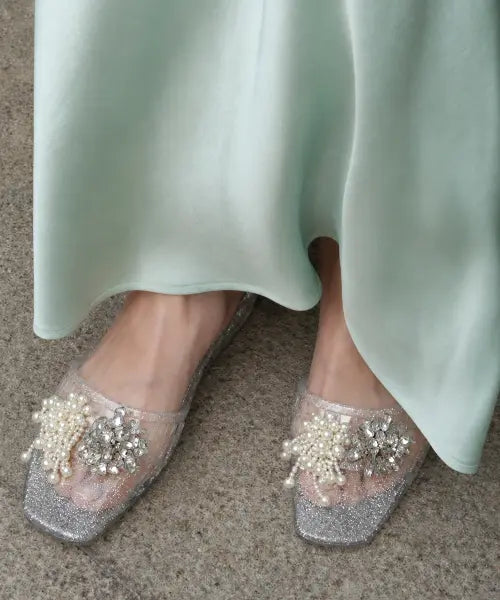 [MERCIBAND] Claire Pearl Jelly Shoe Charms (2-Piece Set) / 끌레르 펄 젤리 슈즈 장식 참 파츠 2P-SET