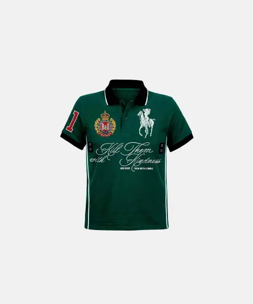 [BADBLOOD] Dark Classic 2 Heritage Polo - Green / 다크클래식2 헤리티지 폴로 - 그린