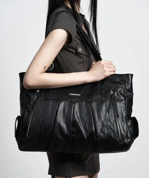 [AS YOU ARE] SYMMERTRY BIG SHOULDER BAG BLACK / 시미트리 빅 숄더백 블랙