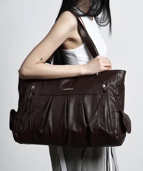 [AS YOU ARE] SYMMERTRY BIG SHOULDER BAG BURGUNDY / 시미트리 빅 숄더백 버건디