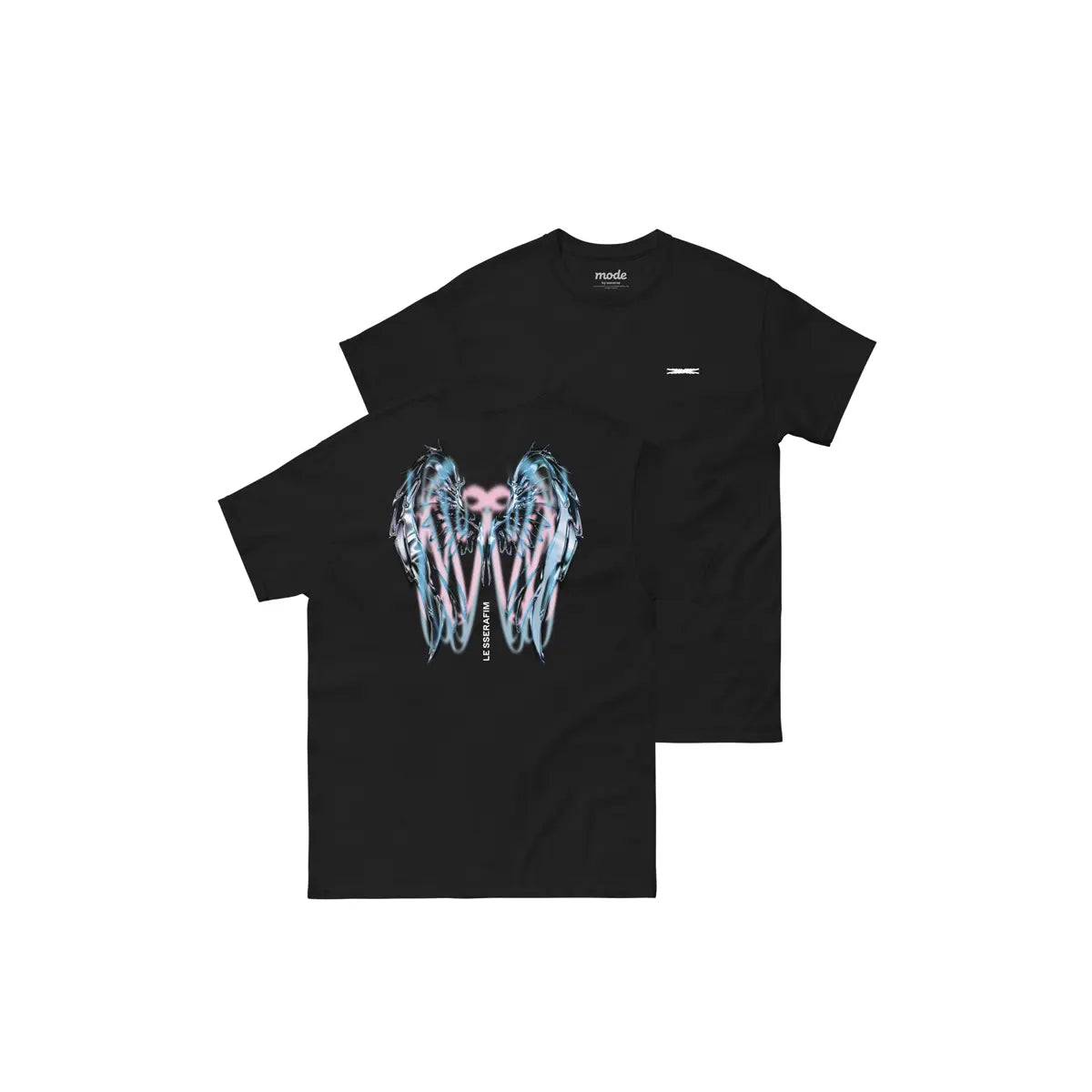 [LE SSERAFIM] Chrome Wings S/S Tee (Black)