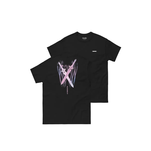 [LE SSERAFIM] Chrome Swords S/S Tee (Black)