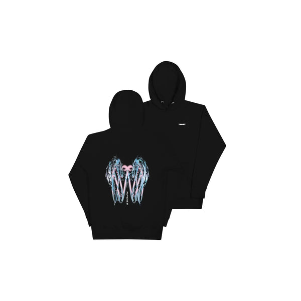 [LE SSERAFIM] Chrome Wings Hoodie (Black)