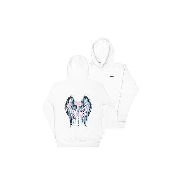 [LE SSERAFIM] Chrome Wings Hoodie (White)