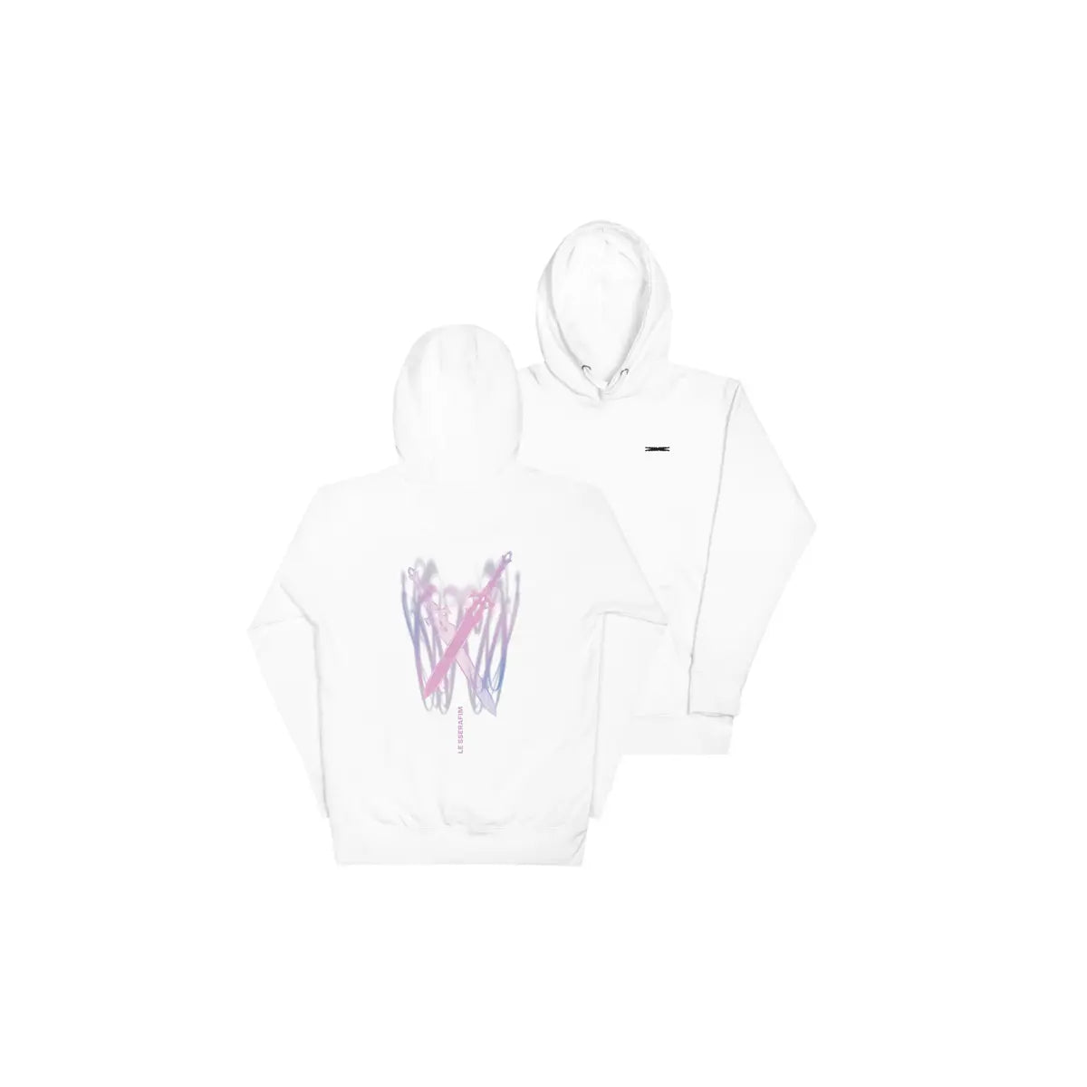 [LE SSERAFIM] Chrome Swords Hoodie (White)
