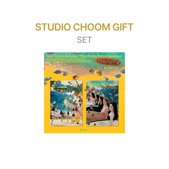 [Red Velvet] [STUDIO CHOOM GIFT] Summer Mini Album [Velvet Summer] (Big Wave Ver.) (Set)