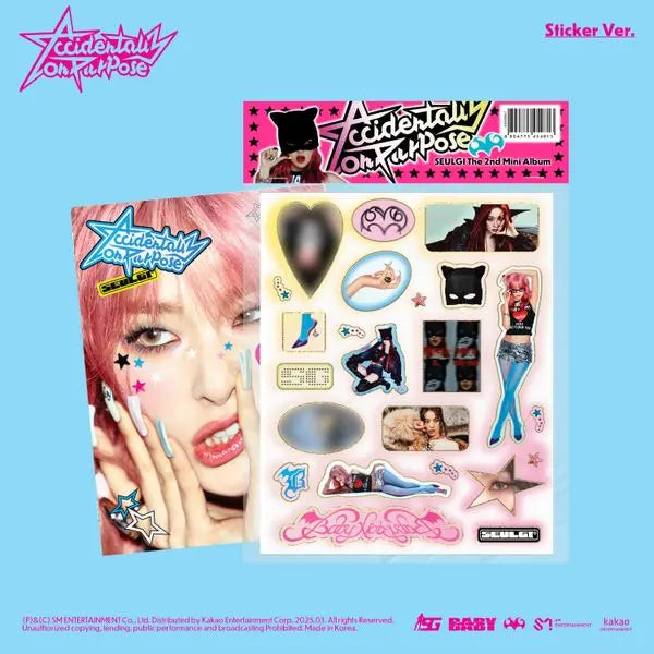 [SEULGI] SEULGI - 2nd Mini Album [Accidentally On Purpose] (Sticker Ver.)