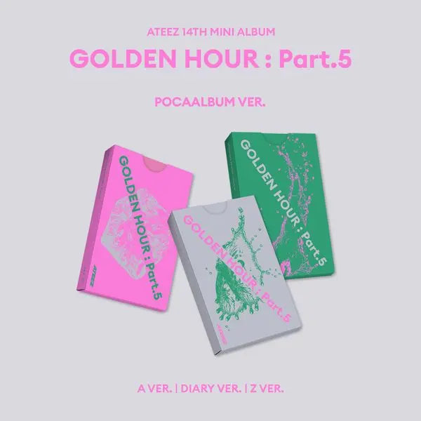 [ATEEZ] [3CD SET] ATEEZ - 14th Mini Album [GOLDEN HOUR : Part.5] (POCAALBUM)