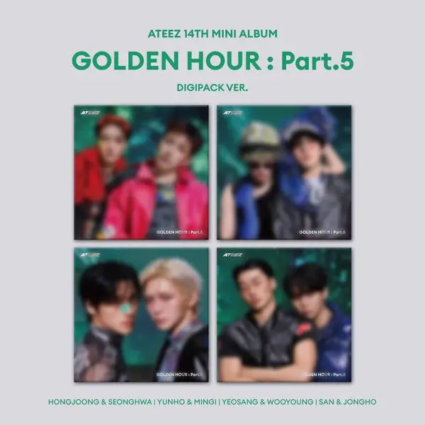 [ATEEZ] ATEEZ - 14th Mini Album [GOLDEN HOUR : Part.5] (DIGIPACK UNIT Ver.) (Random Ver.)