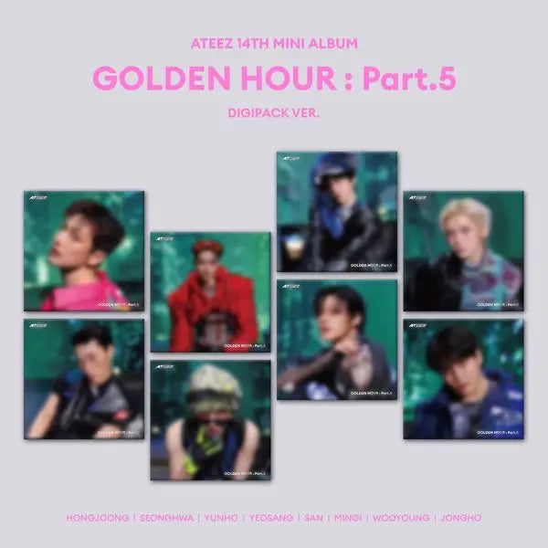 [ATEEZ] ATEEZ - 14th Mini Album [GOLDEN HOUR : Part.5] (DIGIPACK Ver.) (Random Ver.)