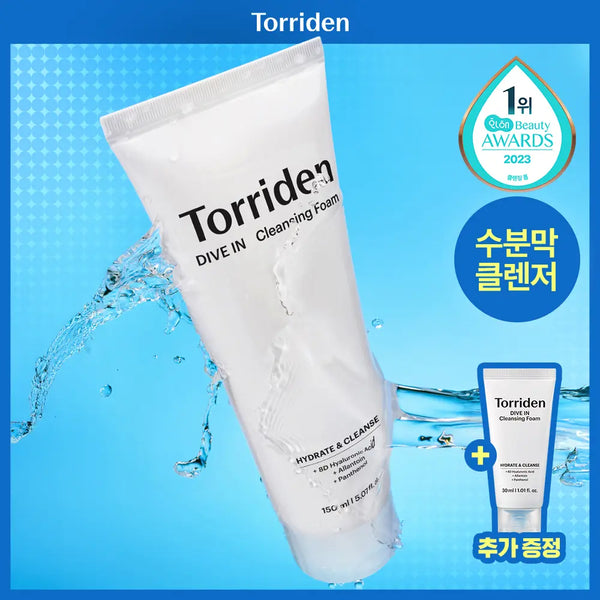 [Torriden] Torriden Dive-In Low Molecular Hyaluronic Acid Cleansing Foam 150ml / [단독기획] 토리든 다이브인 저분자 히알루론산 클렌징폼 150ml 기획 (+30ml 증정)