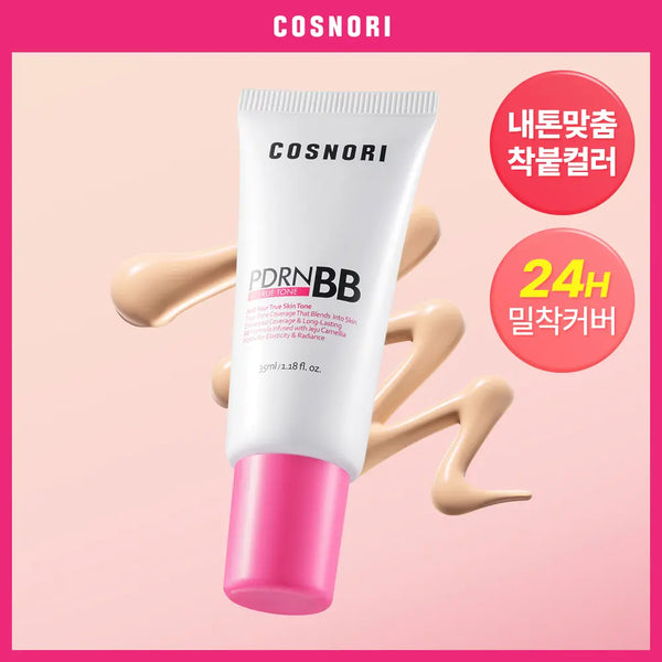 [COSNORI] Cosnori True Tone PDRN BB Cream 35ml (3 Colors) / [NEW/착붙커버] 코스노리 트루 톤 피디알엔 비비크림 35ml 3 Colors