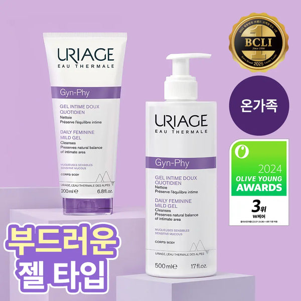 [uriage] Uriage Gyn-Phy Gentle Intimate Cleansing Gel (50ml/200ml/500ml) / [온가족 여성청결제] 유리아쥬 진피 마일드 젤 단품/기획 택 1 (50ml/200ml/500ml)