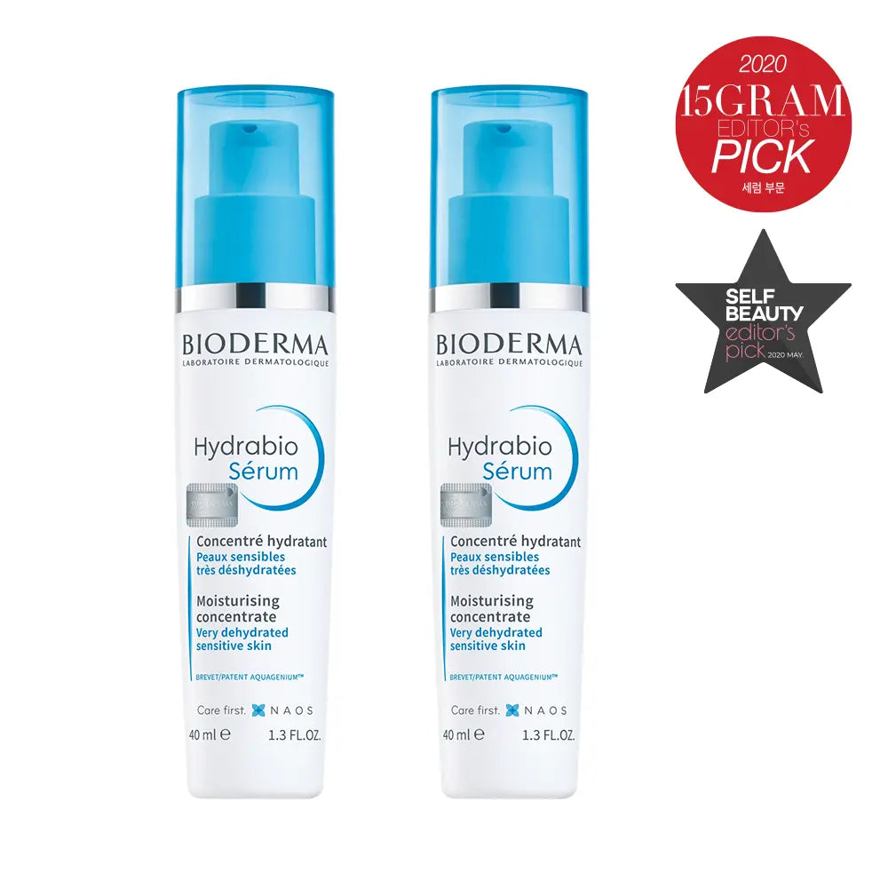 [BIODERMA] Bioderma Hydrabio Serum Double Set (40ml+40ml) / [온라인 단독기획]바이오더마 하이드라비오 세럼 더블기획(40ml+40ml)