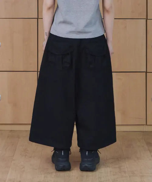 [TANSANMAGNESIUM] 3D Pocket Bermuda Shorts (Black) / 입체 포켓 버뮤다 팬츠 (블랙)