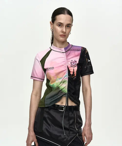 [ADSB ANDERSSON BELL] FILM ARCHIVE PRINTED SOCCER JERSEY atb1469w(PINK)