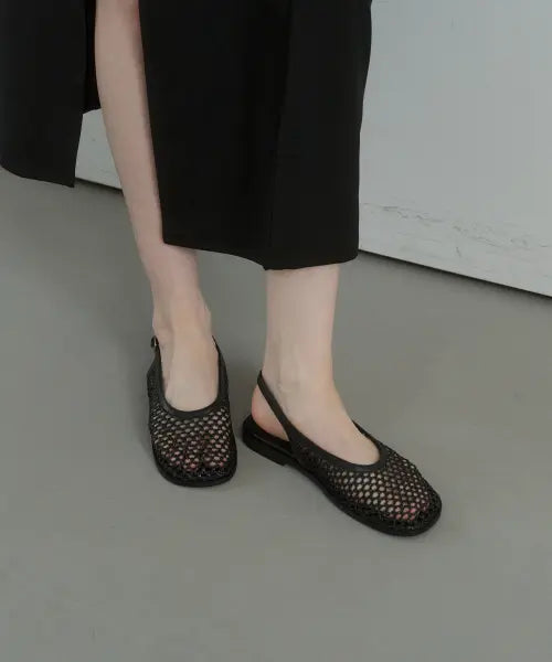[SALT AND CHOCOLATE] Ditto Mesh Flats (1.5cm) / 디토 메쉬 플랫 412624006 (1.5cm)