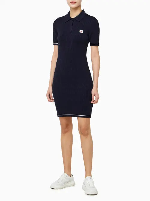 [CALVIN KLEIN JEANS] Women's Micro Cable Mini Dress 47F323G / 여성 마이크로케이블 미니 드레스 47F323G 9EI